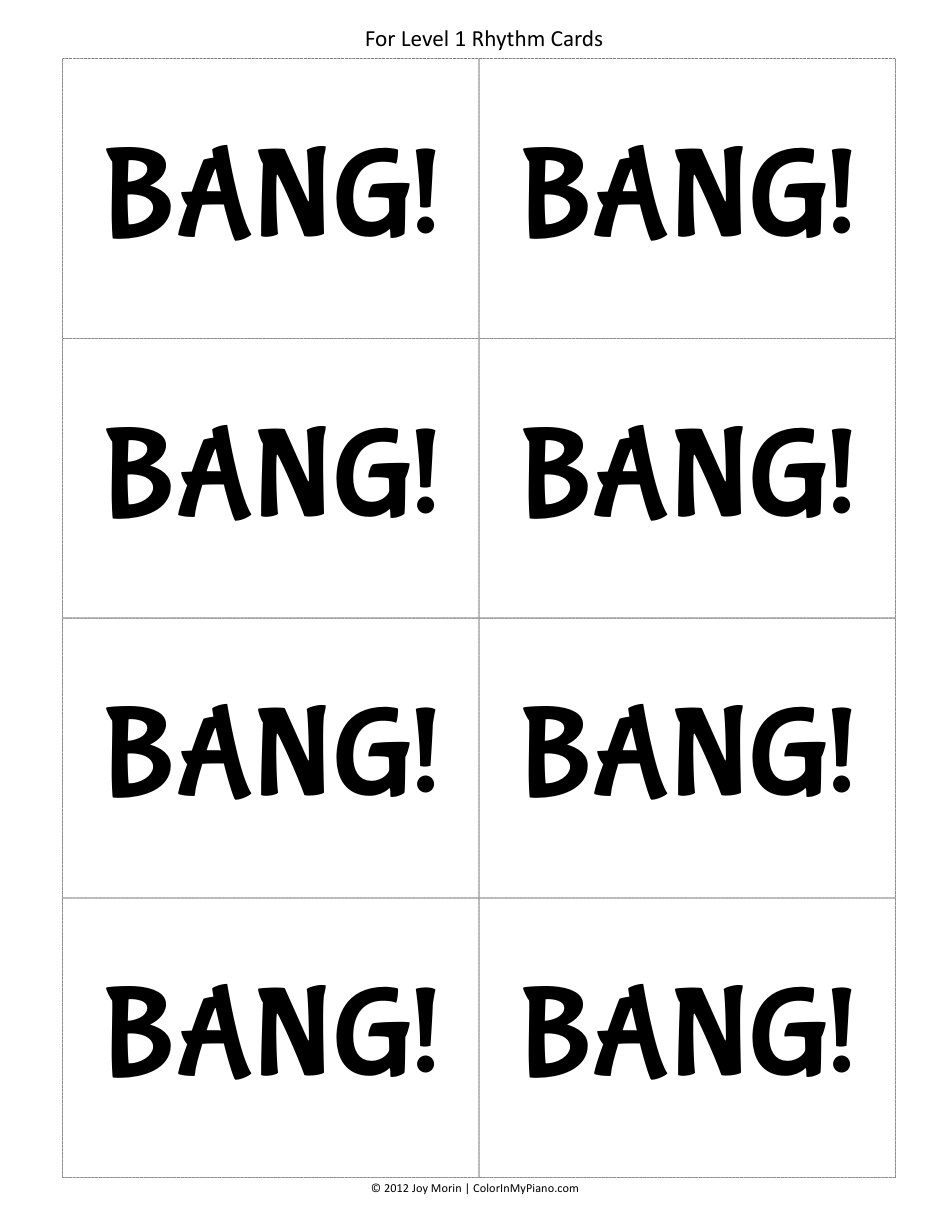 Bang Card Templates, Page 2