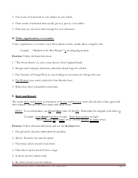 English Grammar Worksheet - Subject-Verb Agreement, Page 12