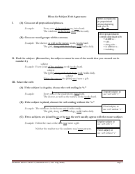 English Grammar Worksheet - Subject-Verb Agreement, Page 2