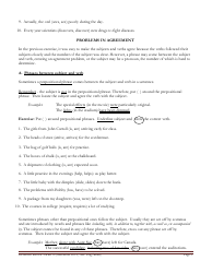 English Grammar Worksheet - Subject-Verb Agreement, Page 5