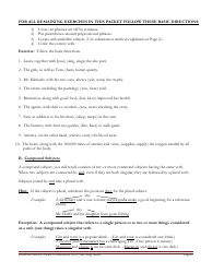 English Grammar Worksheet - Subject-Verb Agreement, Page 6