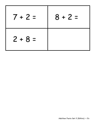 Addition Math Flashcards - Sets, Page 5