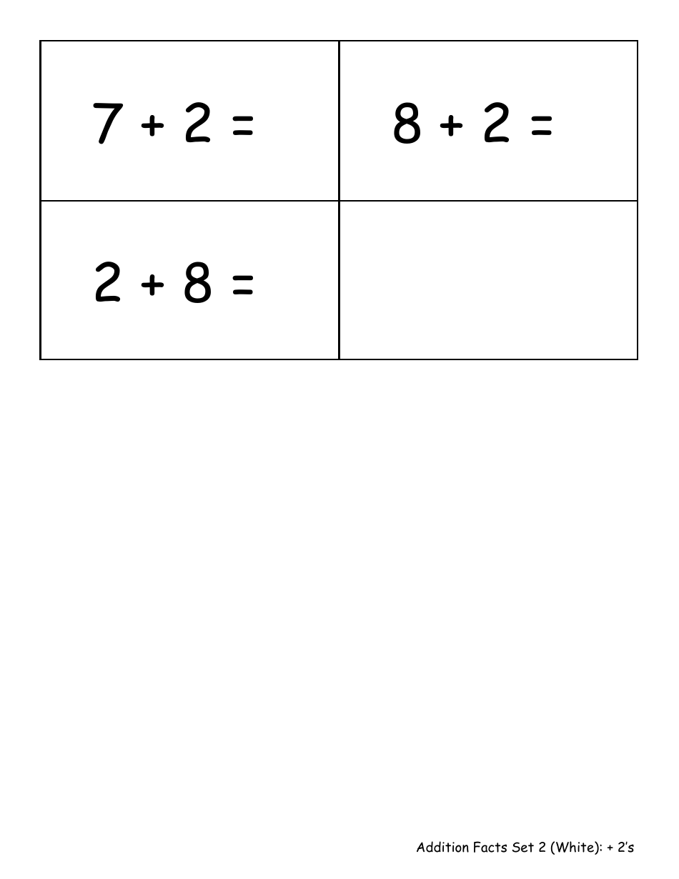 Addition Math Flashcards - Sets, Page 5