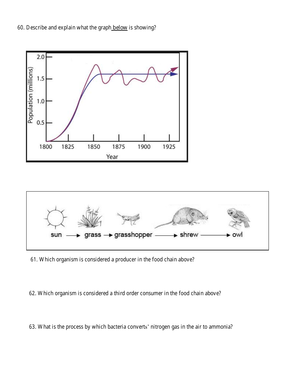 Biology Final Exam Review Questions, Page 13