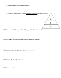Biology Final Exam Review Questions, Page 14