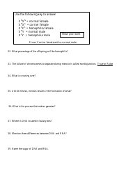 Biology Final Exam Review Questions, Page 6