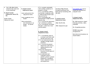 Spanish Curriculum Map, Page 2