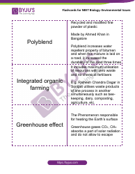 Biology Flashcards - Environmental Issues, Page 5