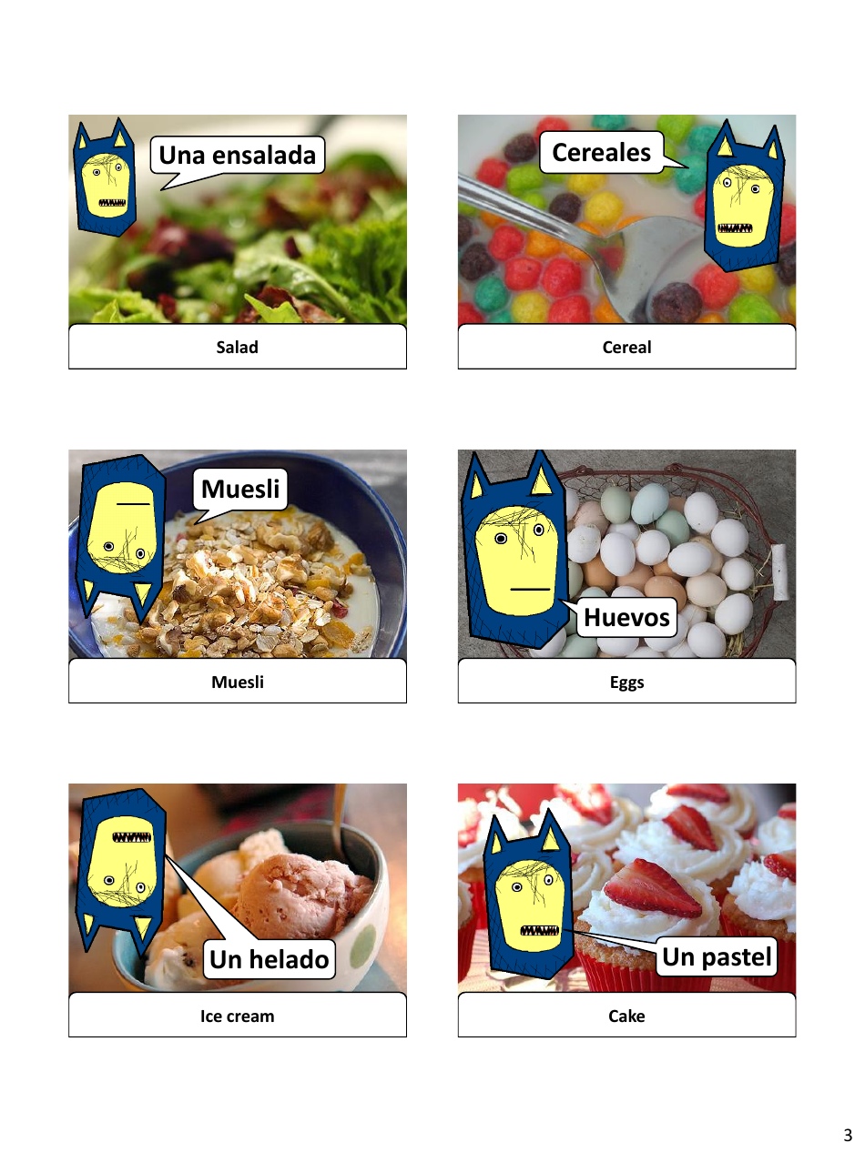 Spanish Revision Flashcards - Food, Page 3