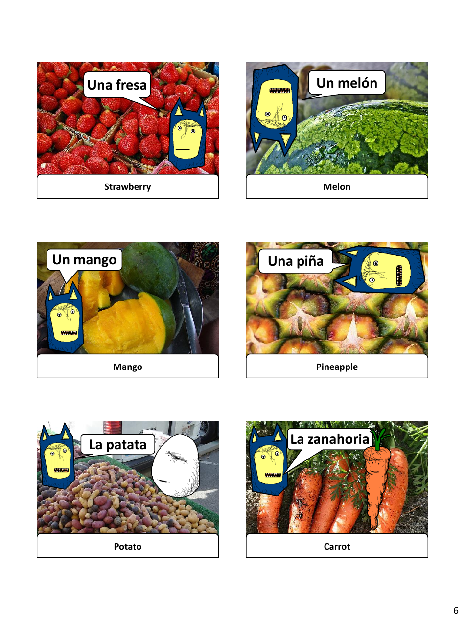 Spanish Revision Flashcards - Food, Page 6