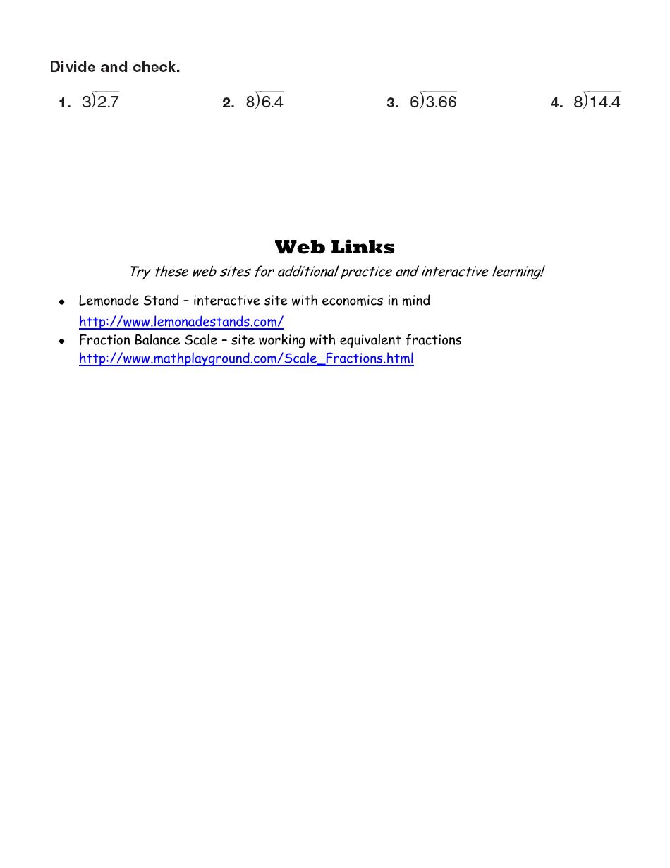 Sixth Grade Summer Math Program, Page 10