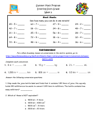 Sixth Grade Summer Math Program, Page 11