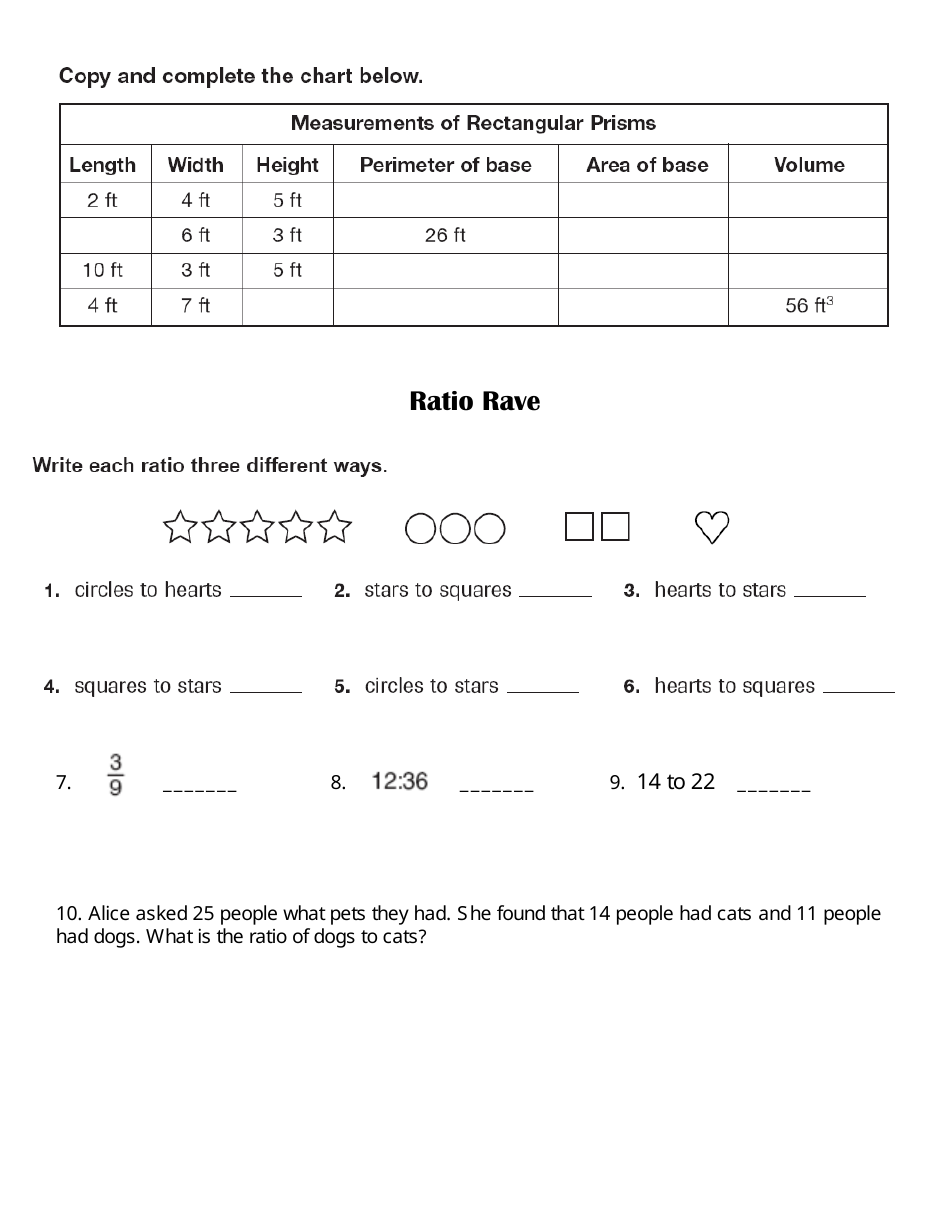 Sixth Grade Summer Math Program, Page 20