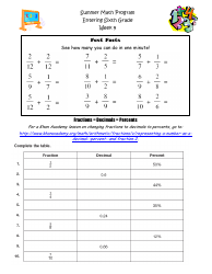 Sixth Grade Summer Math Program, Page 26