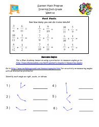 Sixth Grade Summer Math Program, Page 29