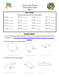 Sixth Grade Summer Math Program, Page 5