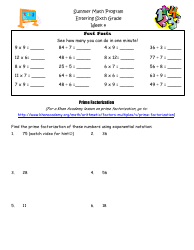 Sixth Grade Summer Math Program, Page 8