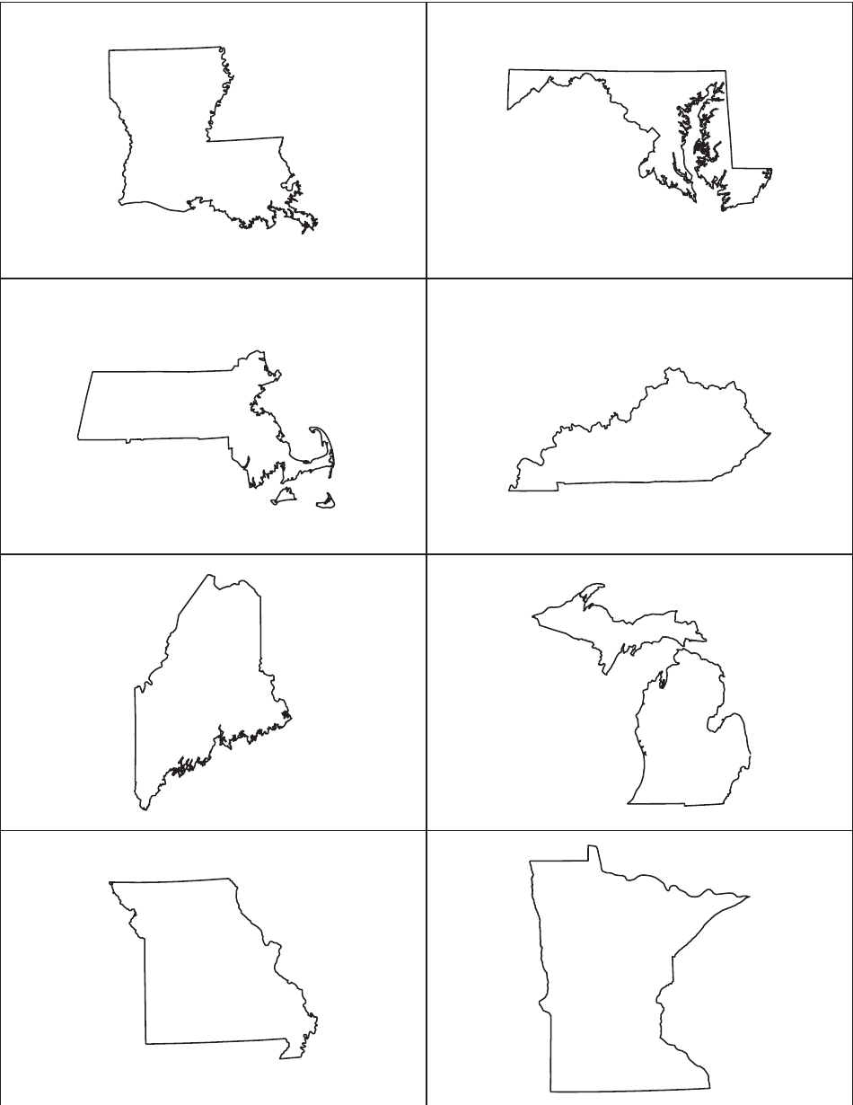 State Outline and Capitals Flashcards, Page 5