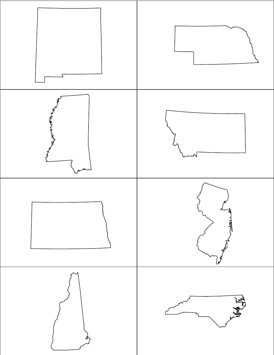 State Outline and Capitals Flashcards, Page 7
