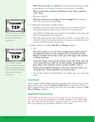 Money Counting Flashcards - Wants and Needs, Page 6
