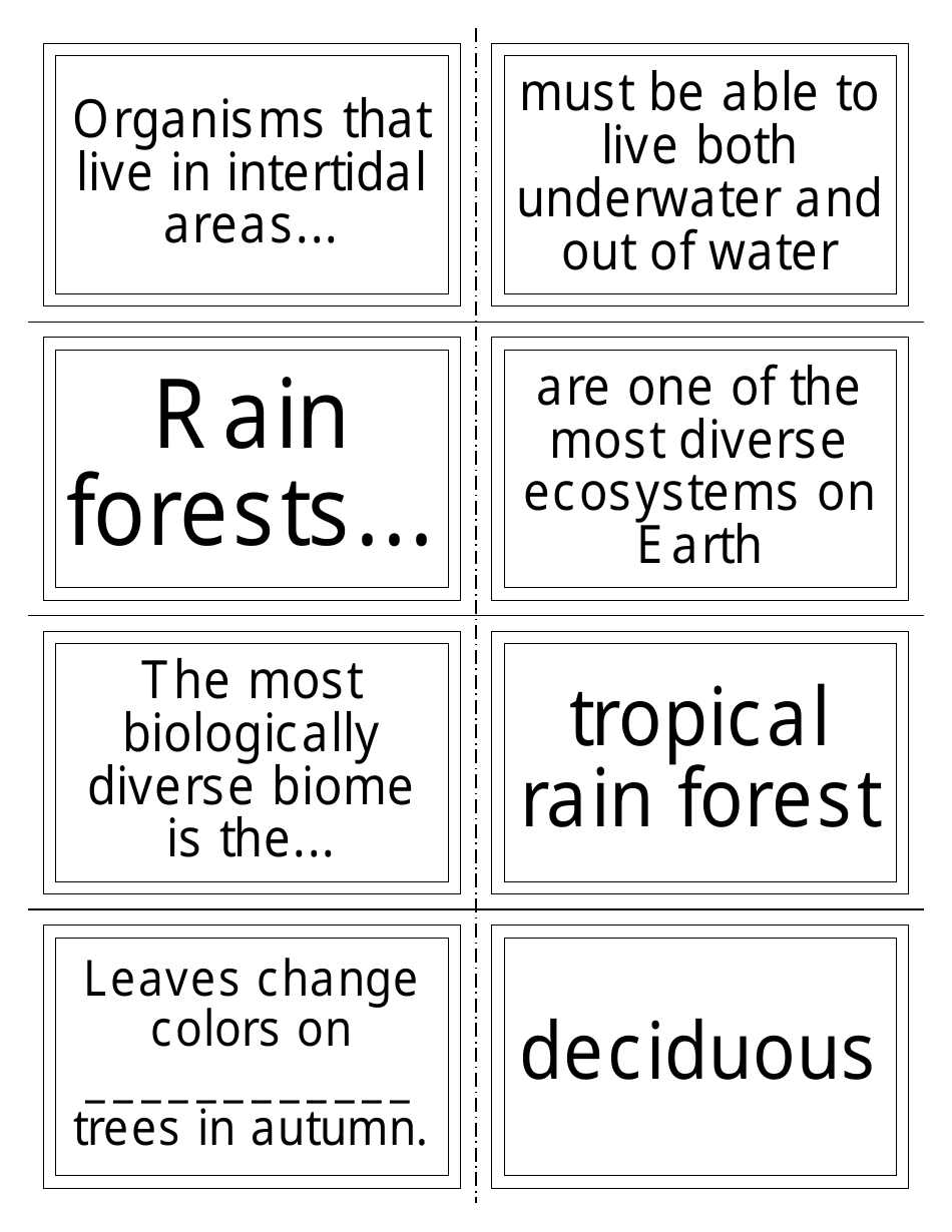 Biology Flash Cards, Page 5