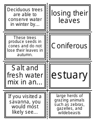 Biology Flash Cards, Page 6