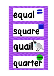 Phoneme Flashcards - Oy, OA &amp; Qu, Page 18