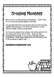 Phoneme Flashcards - Oy, OA &amp; Qu, Page 2