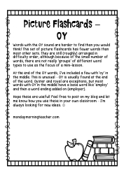 Phoneme Flashcards - Oy, OA &amp; Qu, Page 3