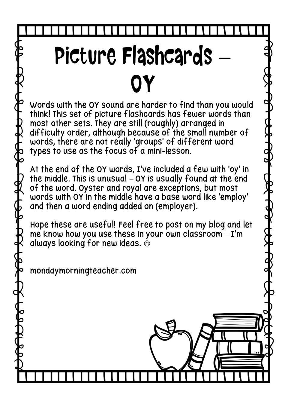 Phoneme Flashcards - Oy, OA  Qu, Page 3