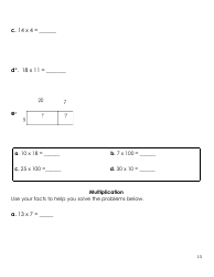 4th Grade Summer Math Work, Page 13