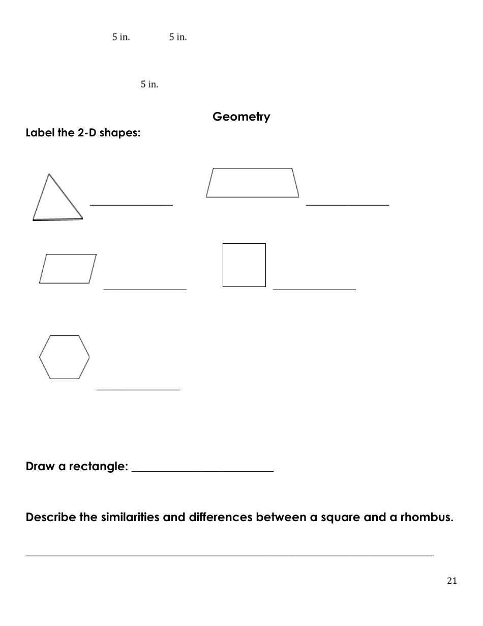 4th Grade Summer Math Work, Page 21