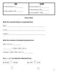 4th Grade Summer Math Work, Page 6