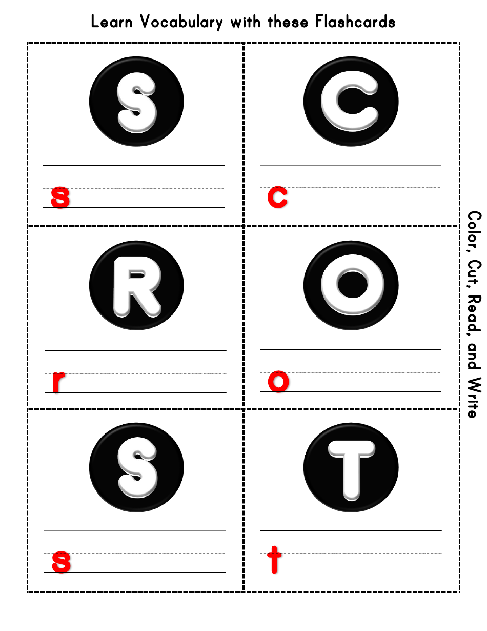 English Vocabulary Flashcards - Shapes, Page 2