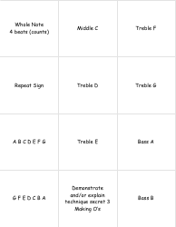 Piano Keys Flashcards, Page 3