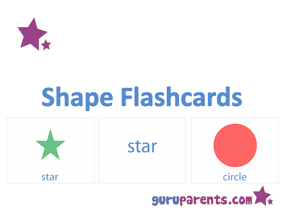 Shape Flashcards - Guruparents, Page 1