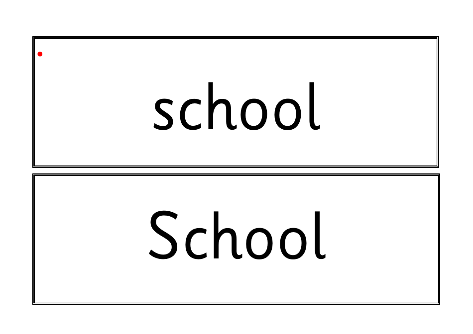 English Words Flashcards - Home and School, Page 18