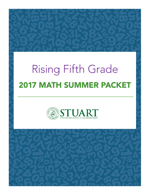 Rising Fifth Grade Math Summer Packet Download Pdf