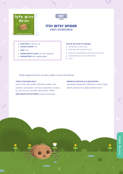 Document preview: Nature, Time and Weather, Directions Lessons - Itsy Bitsy Spider