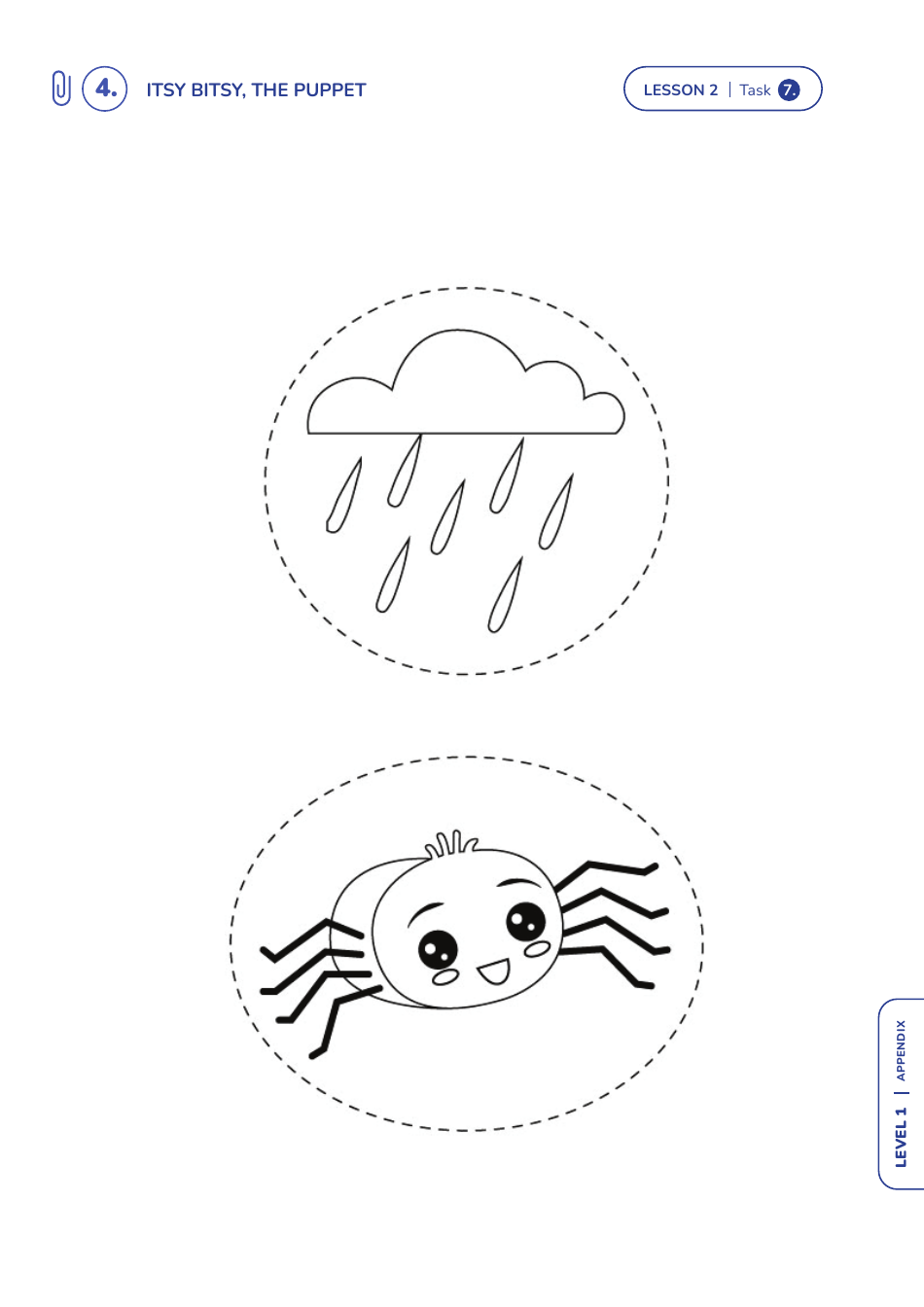 Nature, Time and Weather, Directions Lessons - Itsy Bitsy Spider, Page 18