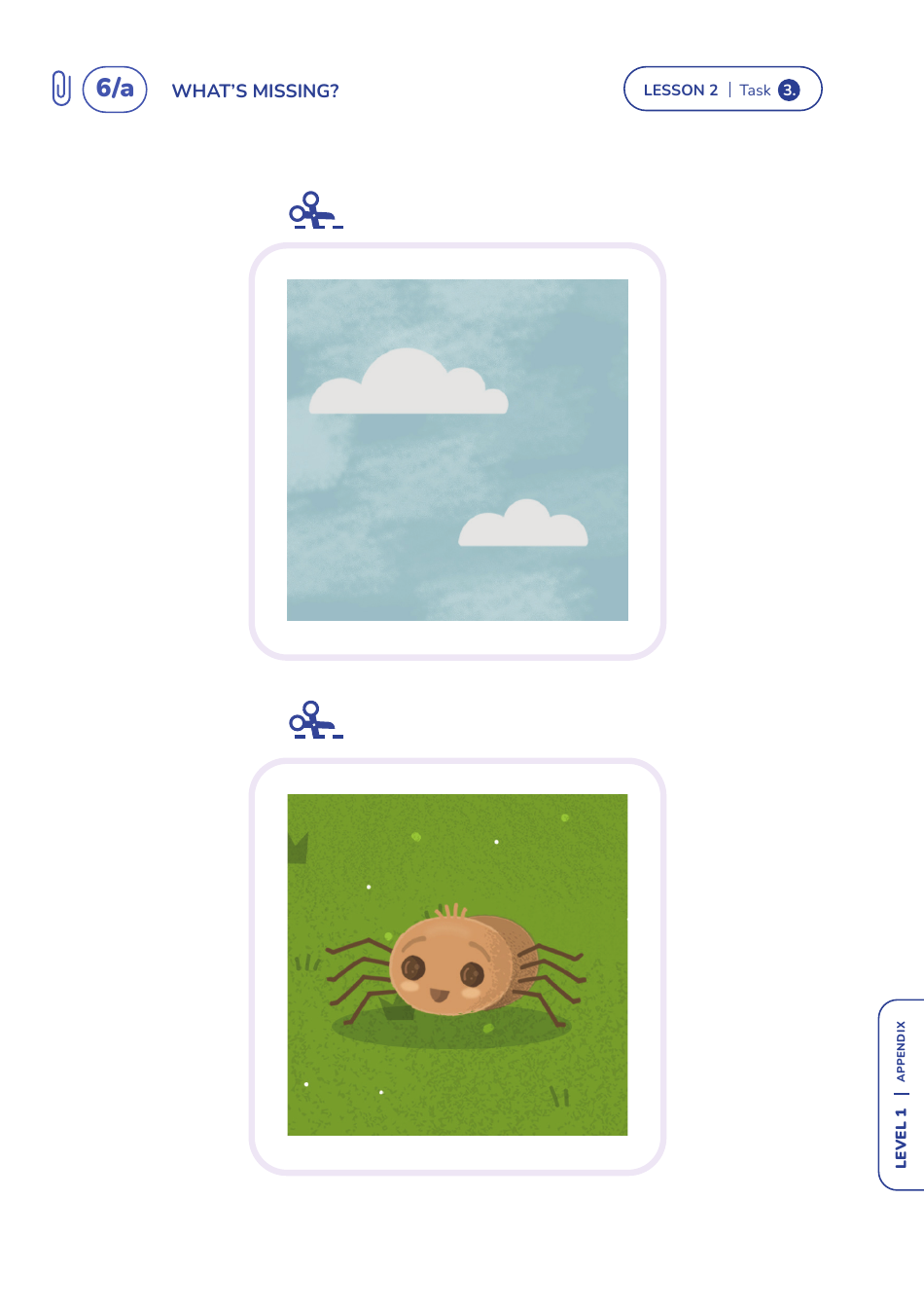 Nature, Time and Weather, Directions Lessons - Itsy Bitsy Spider, Page 22