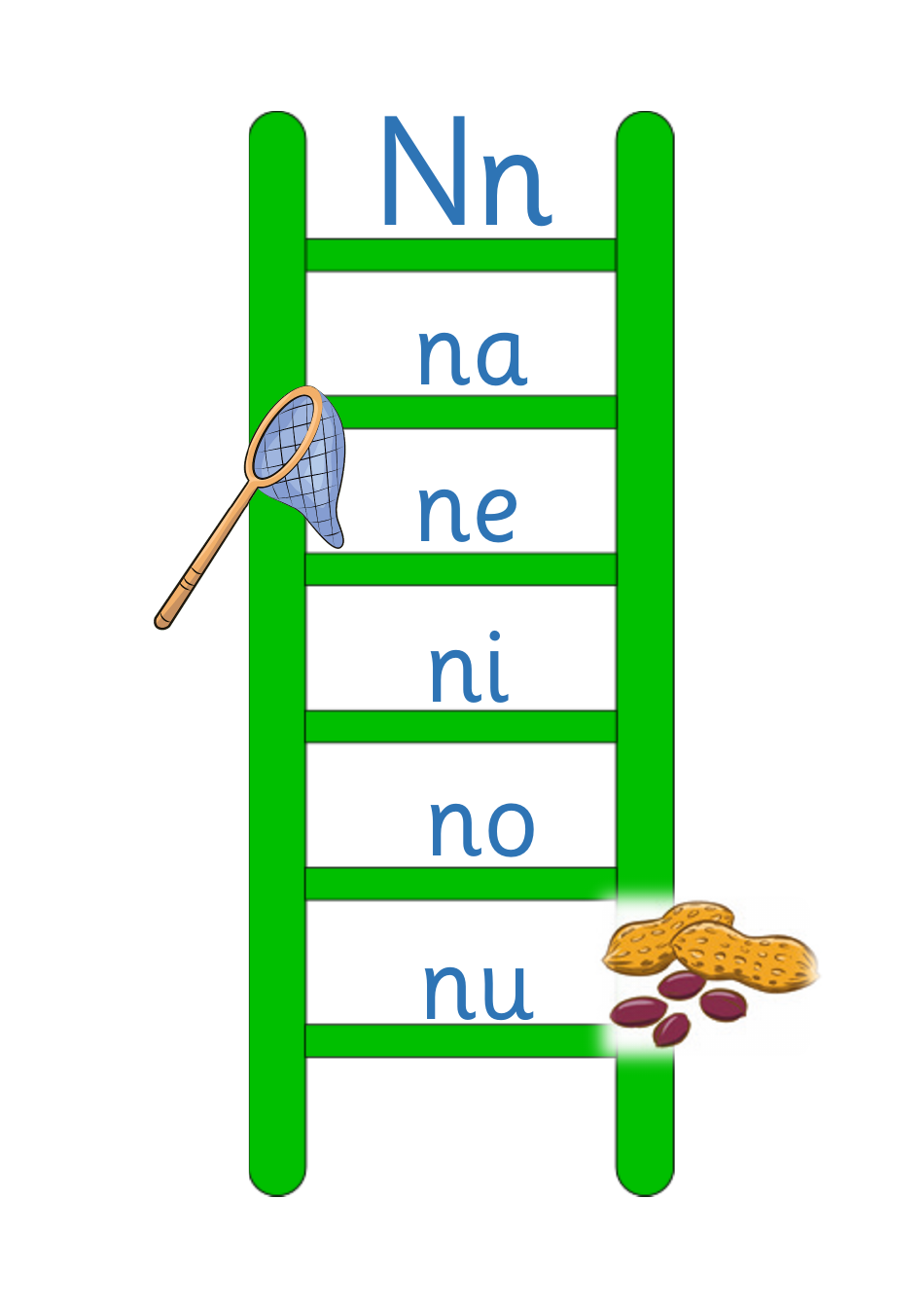 Vowels Blend Ladder Flashcards, Page 11