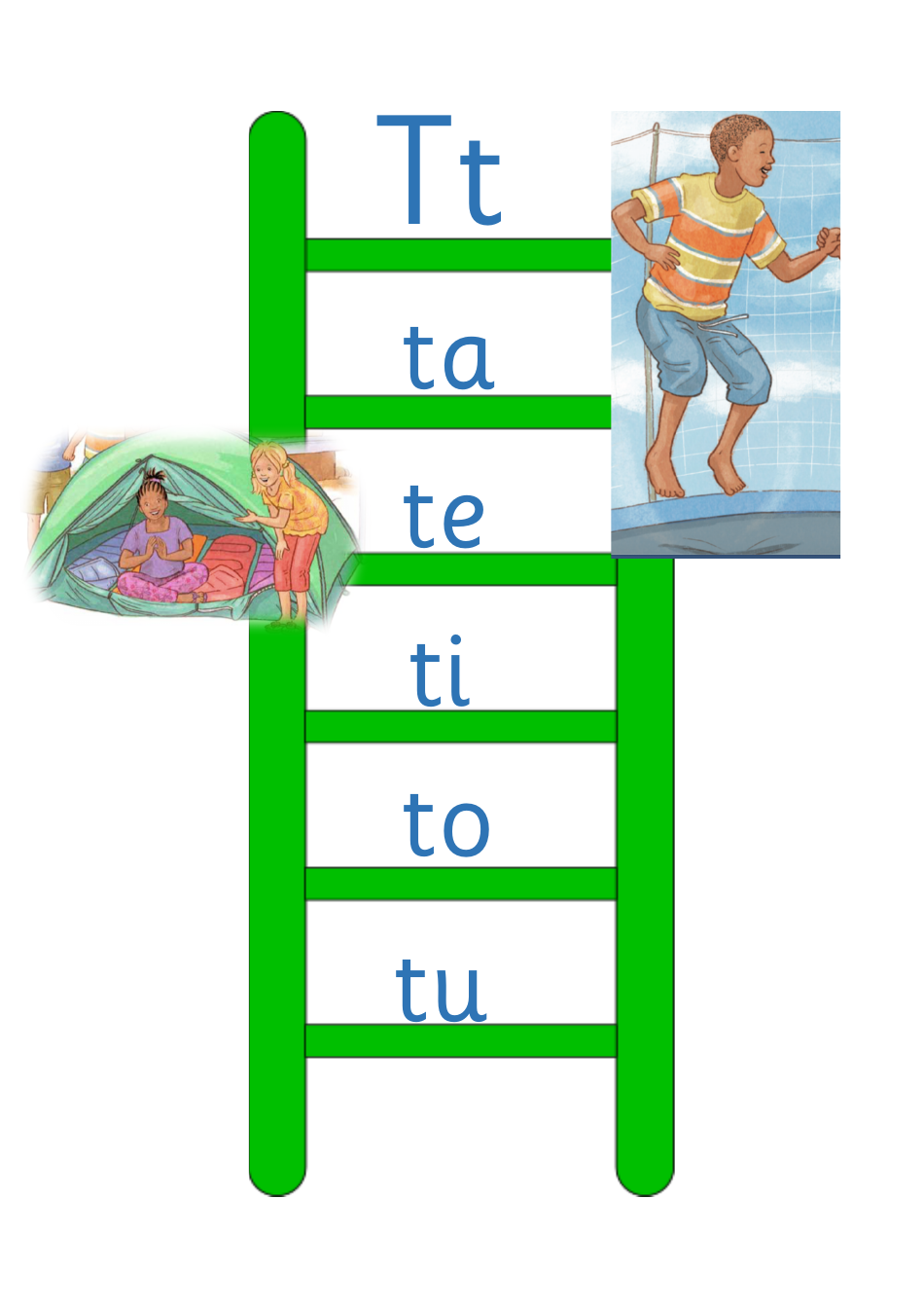 Vowels Blend Ladder Flashcards, Page 16