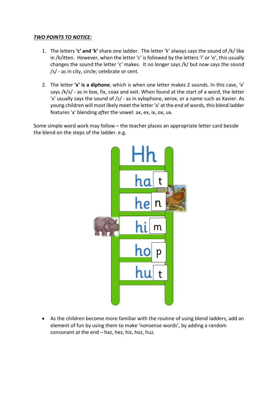 Vowels Blend Ladder Flashcards, Page 24