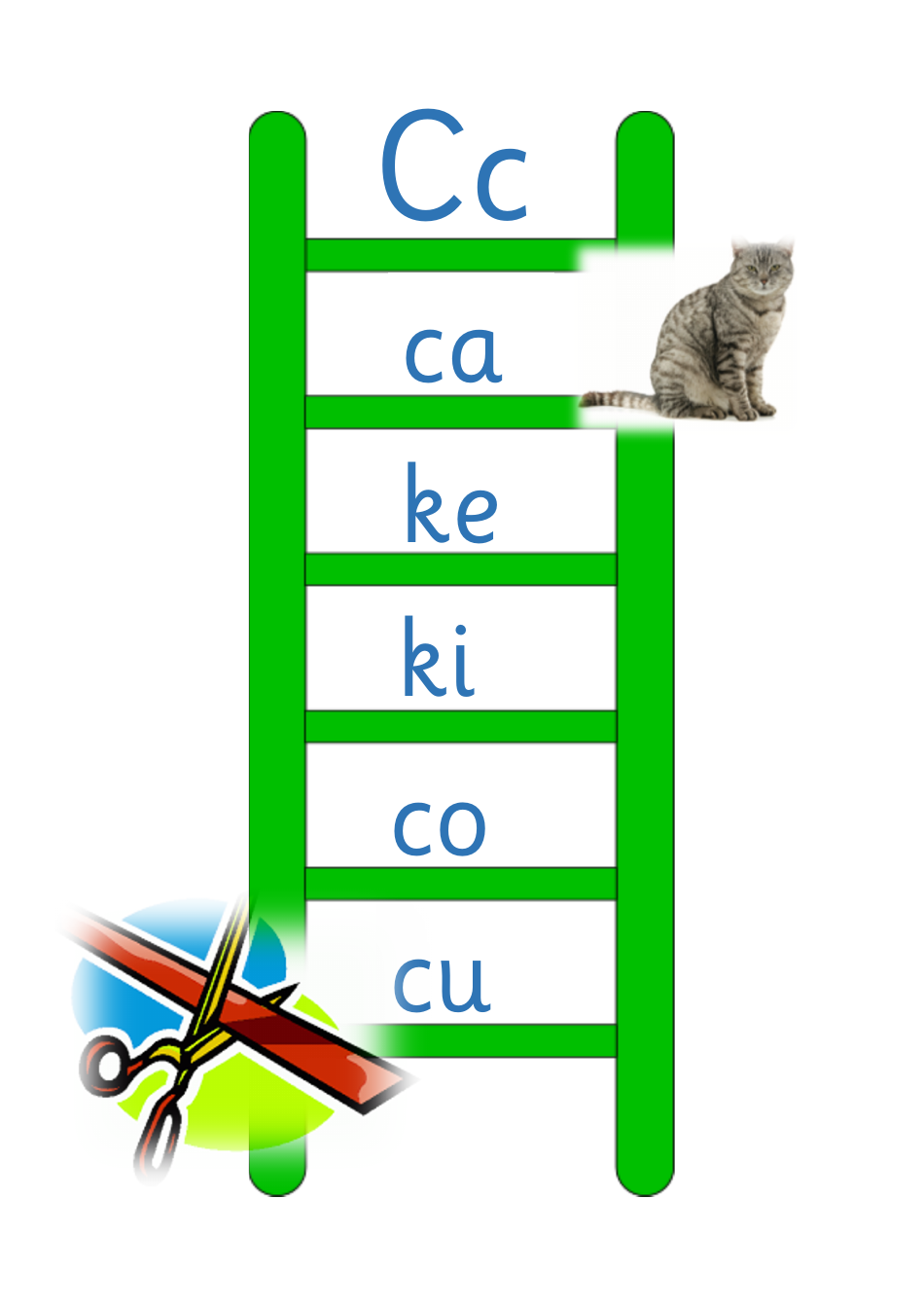 Vowels Blend Ladder Flashcards, Page 3