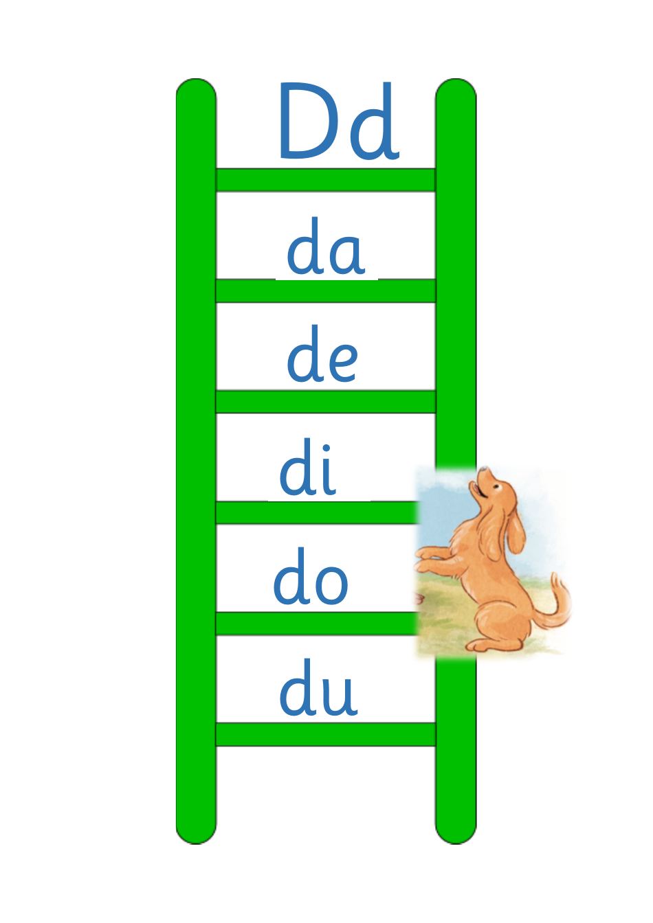 Vowels Blend Ladder Flashcards, Page 4