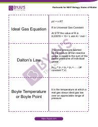 Biology Flashcards - States of Matter, Page 3