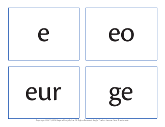 Advanced Phonogram Flash Cards - Logic of English, Page 3