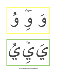 Arabic Alphabet Harakat Flashcards - Tarbiyah Homeschool, Page 15