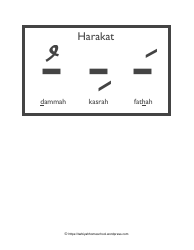 Arabic Alphabet Harakat Flashcards - Tarbiyah Homeschool, Page 16